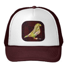 Golden Show Racer Pigeon Trucker Hat
