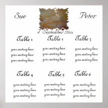 GOLDEN SITE SEATING CHART POSTER