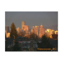 Golden Skyline, Vancouver BC postcards by HellaD Golden Skyline, Vancouver BC postcards