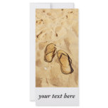 golden slippers on the beach rack cards