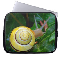 Golden Snail laptop sleeves