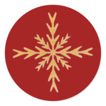 Golden Snowflake stickers by Bro_Jones Golden Snowflake stickers