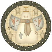 Golden Snowman Christmas Tree Ornament