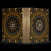 Golden Solar Aum Flower Album Binder