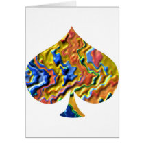 Golden Spade - Poker Fan Card