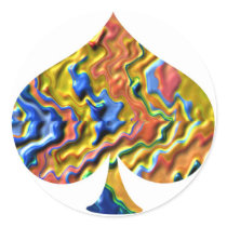 Golden Spade - Poker Fan stickers
