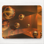 Golden Spheres Mouse Mats