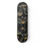 Golden Spiders Spider Web Skateboard