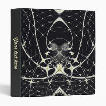 Golden Spiderweb Vinyl Binders