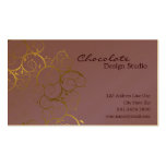 Golden Spirals Leaves Ornamental Deco Vintage Chic Business Card Template
