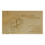 Golden Spirals Leaves Ornamental Deco Vintage Chic Business Cards