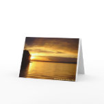 Golden Splash Notecard