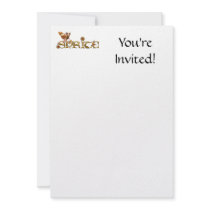 Golden Sprite Fairy Personalized Invite