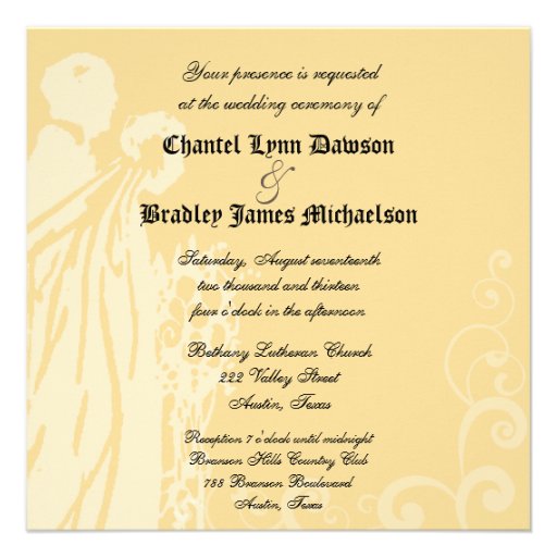 Golden Squared Once Upon a Time Invitation