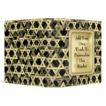 Golden Star Of David Binder