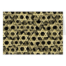 Golden Star Of David Cards