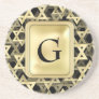 Golden Star Of David Coaster