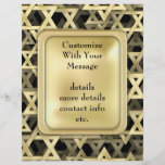 Golden Star Of David Flyer
