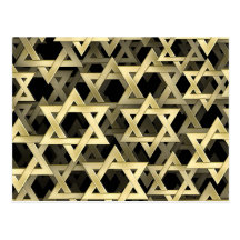 Golden Star Of David Post Cards