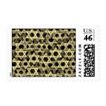 Golden Star Of David Postage Stamp