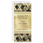 Golden Star Of David Customized Rack Card