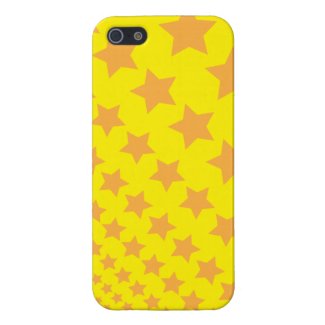 Golden Star Pattern iPhone 5 case