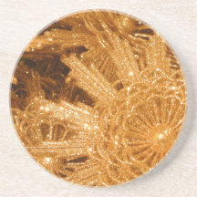 Golden stars coasters