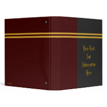 Golden Stripes Avery Binder