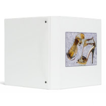 Golden Studded Stilettos Binders