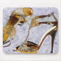 Golden Studded Stilettos mousepads