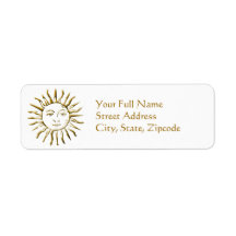 Golden Sun Adress Return Label