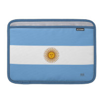 Golden Sun Argentina Blue Flag Macbook Air 11" Sleeves For Macbook Air