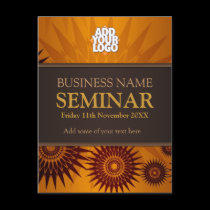 Golden Sun Business Seminar Workshop postcards