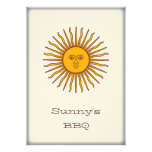 Golden Sun of May Argentina Flag BBQ Party Invite
