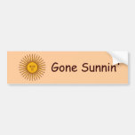 Golden Sun of May Argentina Flag Bumper Sticker