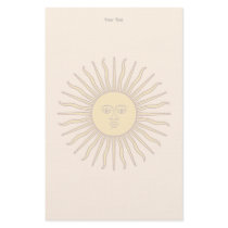 Golden Sun of May Argentina Flag Stationery