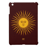 Golden Sun of May on Dark Bronzed iPad Mini Case