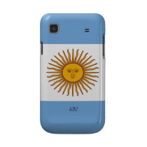 Golden Sun On Argentina Flag Samsung Galaxy Case