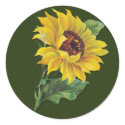 Golden Sunflower stickers