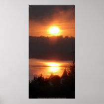Golden Sunrise Over the Columbia River 4 Print