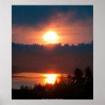 Golden Sunrise Over the Columbia River 5 Posters