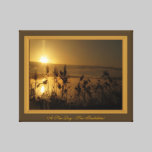 Golden Sunrise Wrapped Canvas Print canvas prints