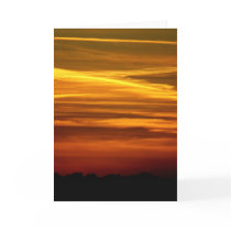Golden Sunset greetings card cards