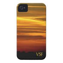 Golden Sunset initial iPhone 4 4s case casemate cases