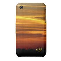 Golden Sunset initials iPhone 3g 3gs case casemate cases