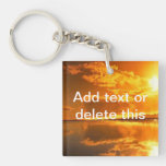 Golden sunset Key Chain Acrylic Key Chains