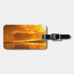Golden sunset Luggage Tag