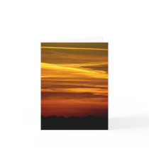 Golden Sunset note card cards