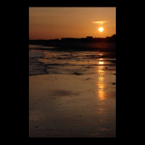 Golden Sunset ~ Oak Island, NC posters