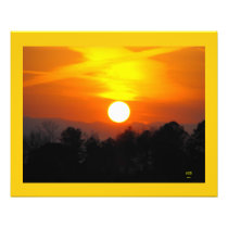 Golden Sunset Photo Art